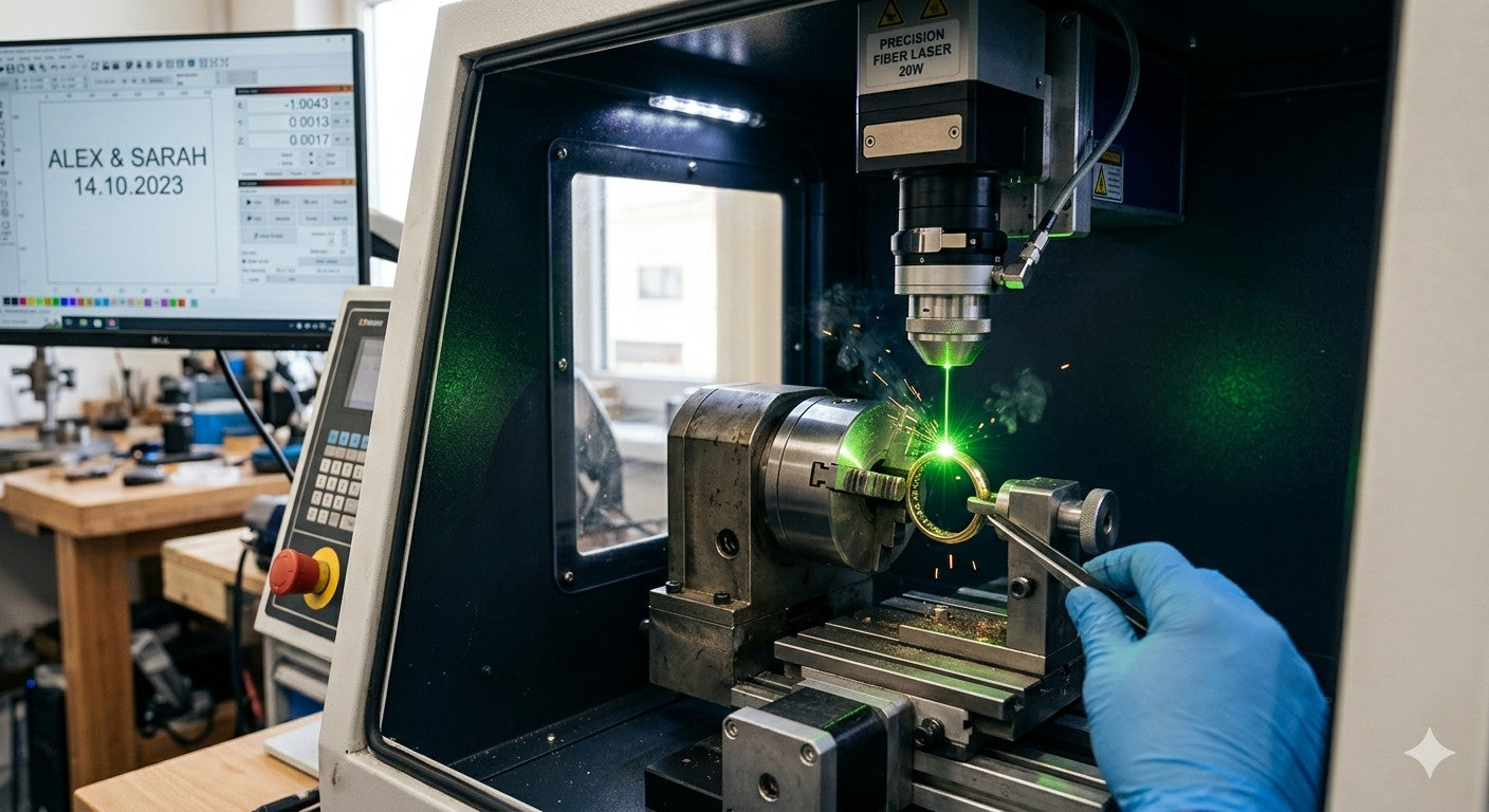 Schmuckgravur mit Laser: Präzision, Persönlichkeit und bleibende Werte