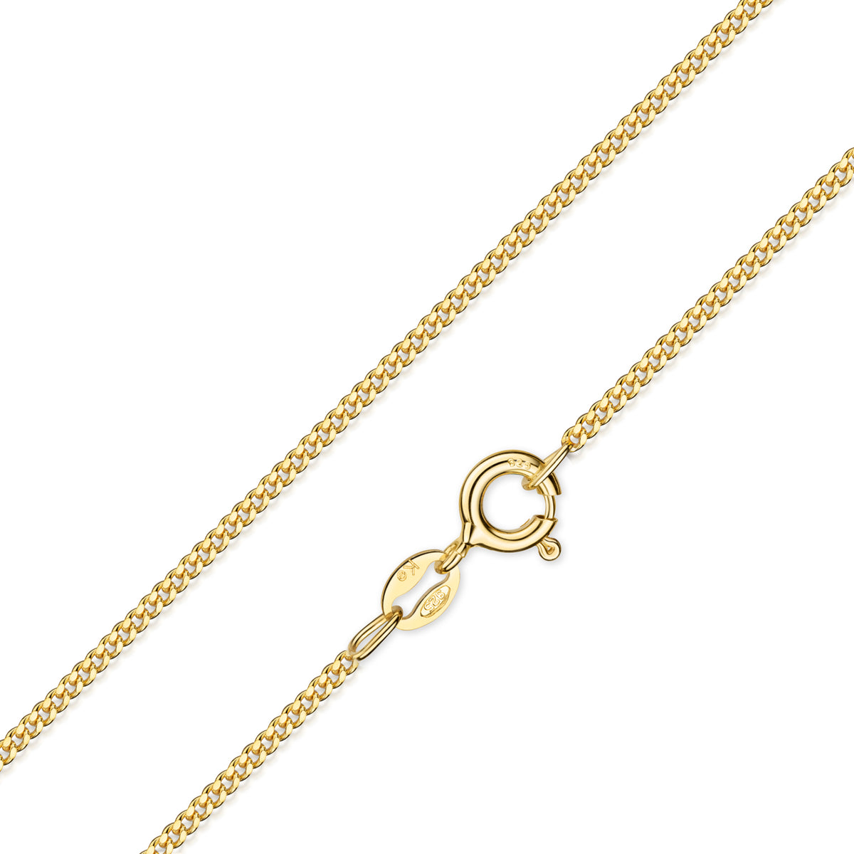 MARIELLA • Zarte Panzerkette aus 925 Sterling Silber, vergoldet