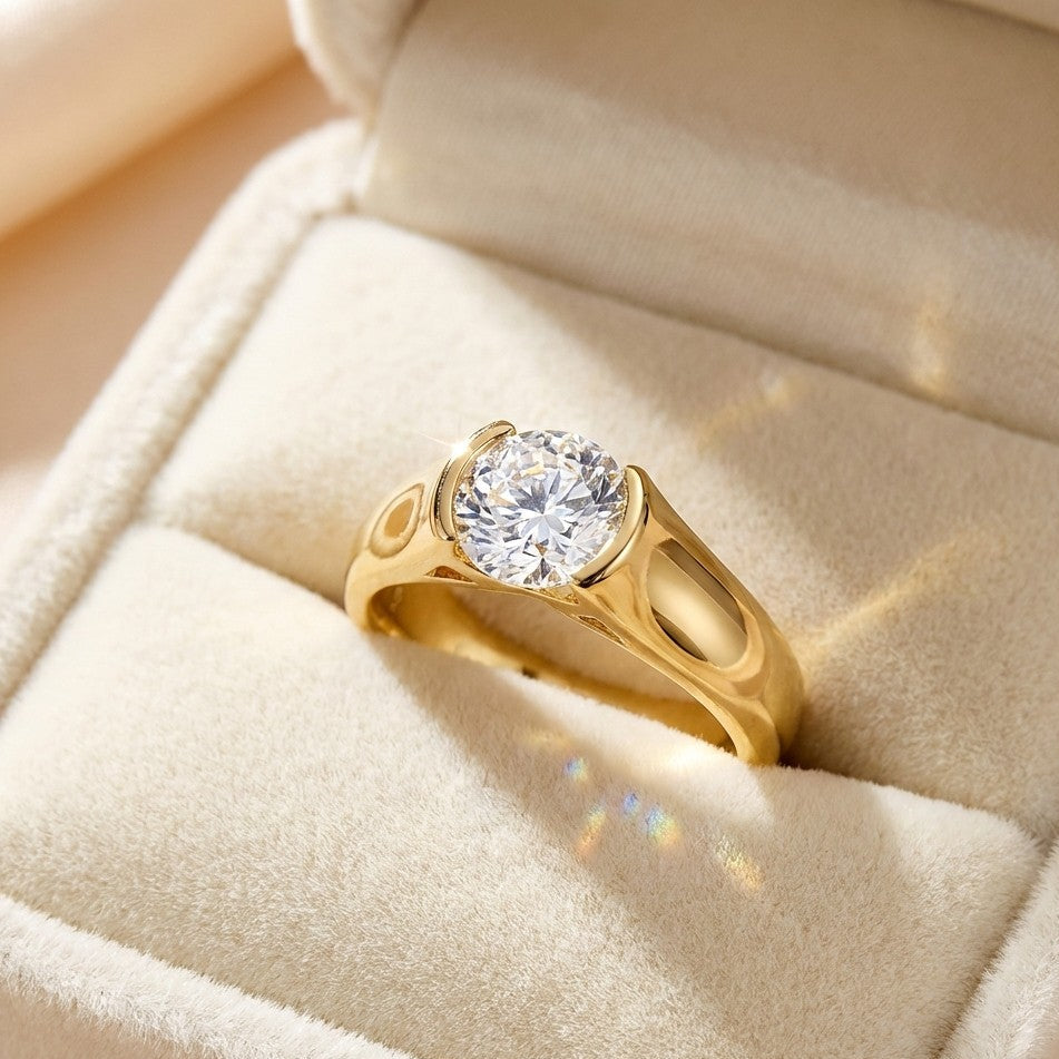 FELICITAS • Strahlender Moissanit-Ring (2.0 ct)
