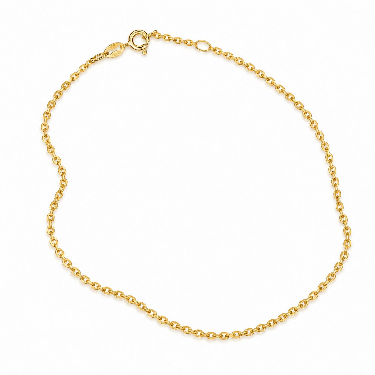 ELODIE • Feine Ankerkette aus 925 Sterling Silber, vergoldet