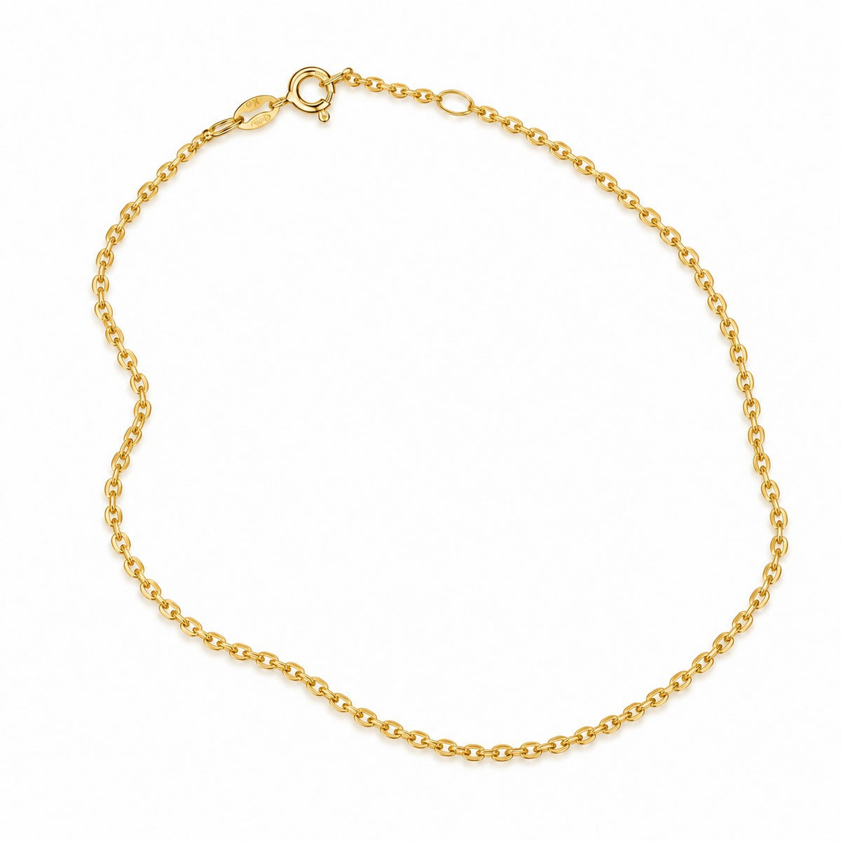 ELODIE • Feine Ankerkette aus 925 Sterling Silber, vergoldet