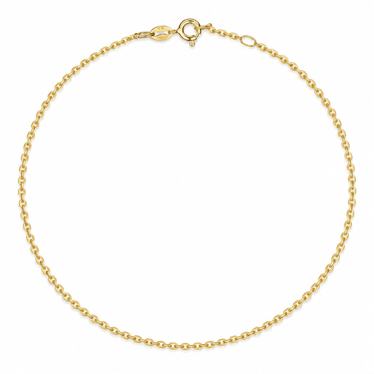 ELODIE • Feine Ankerkette aus 925 Sterling Silber, vergoldet