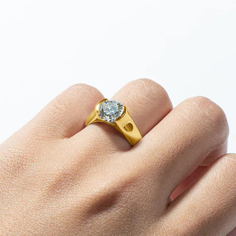 FELICITAS • Strahlender Moissanit-Ring (2.0 ct)