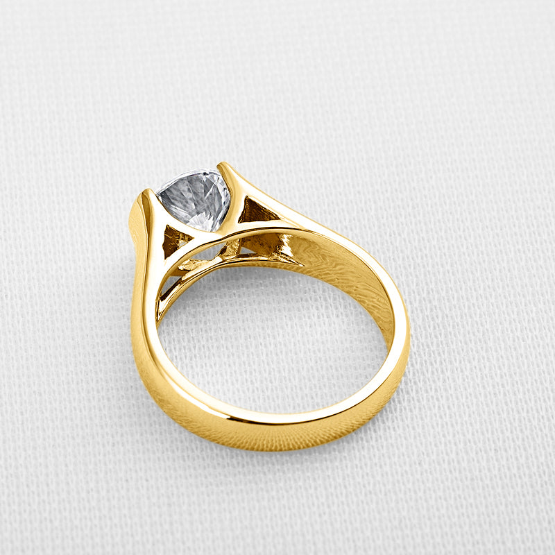 FELICITAS • 925 Sterling Silber Ring, vergoldet