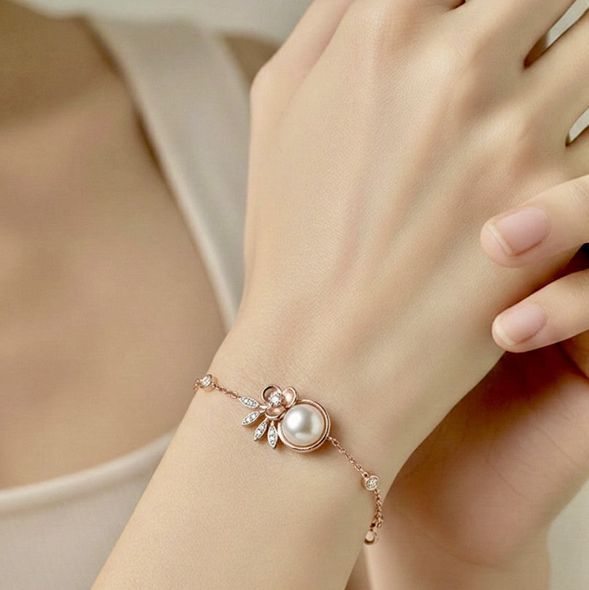 CAMÉLIA • Blüten-Perlen-Armband