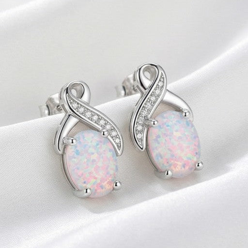 OPALINE • Opal-Ohrringe mit buntem Farbenspiel